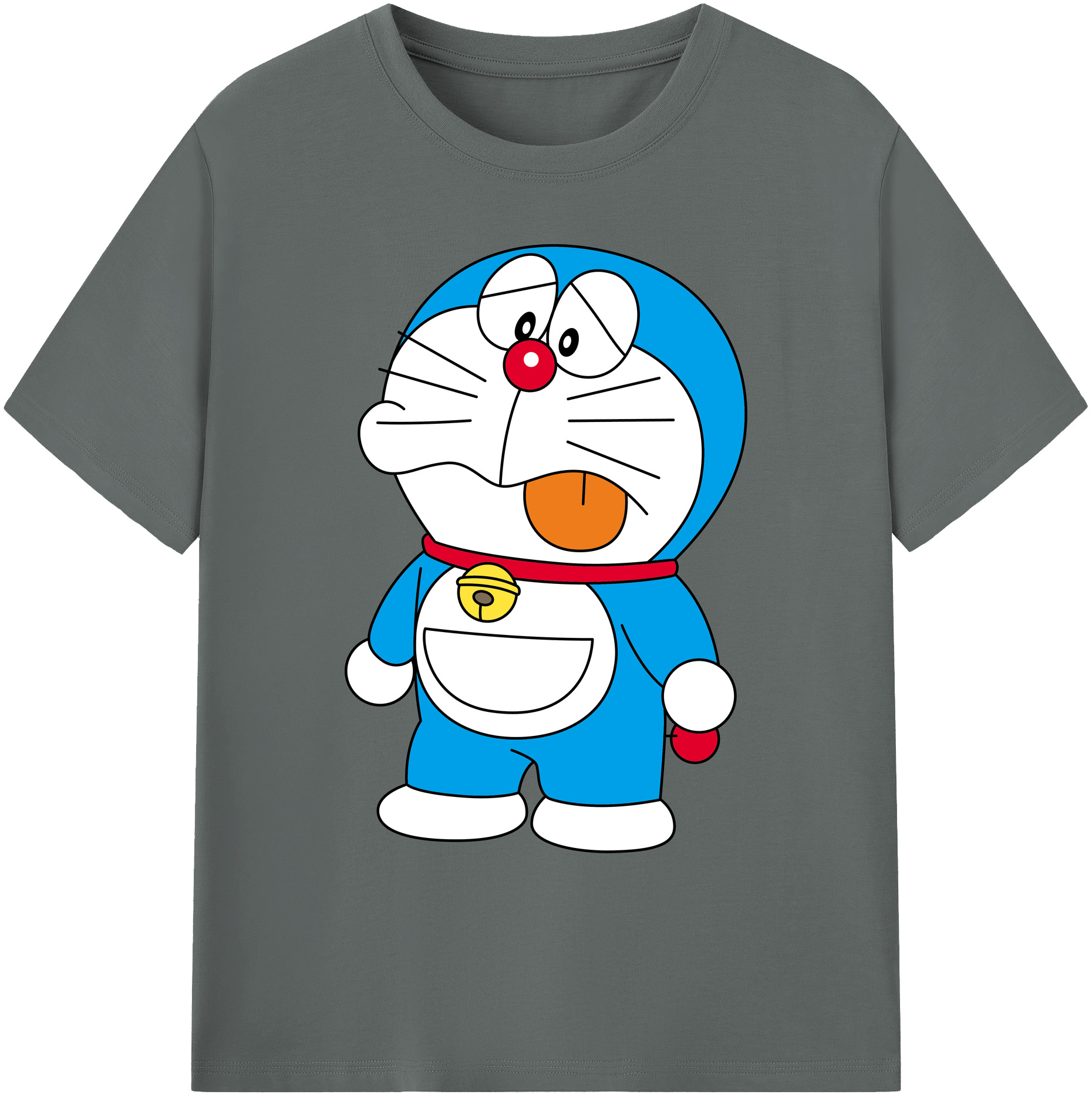 （画像用） ドラえもん Doraemon 綿100％ メンズ半袖Tシャツ｜肌触りやわらか＆通気性